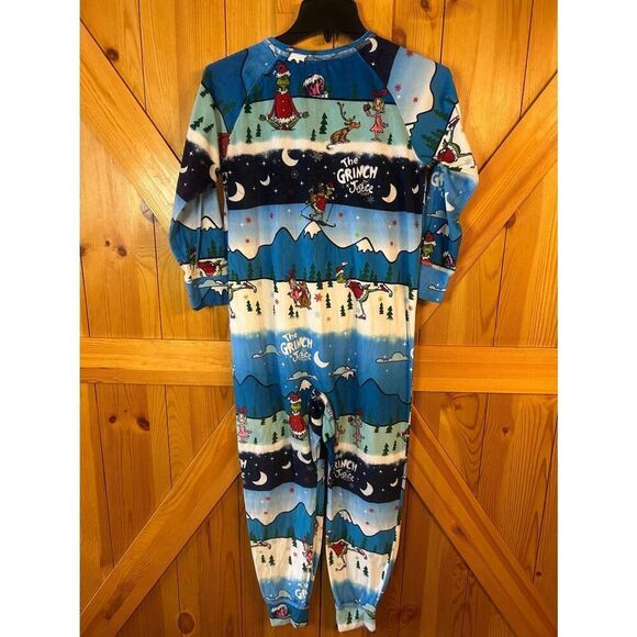 JUSTICE SLEEP X THE GRINCH GIRLS SNAP FRONT PAJAMAS SIZE Medium (5335) - Picture 6 of 7